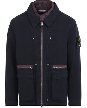 Stone Island Field Jacket - Blue