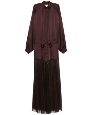 forte_forte Silk Long Dress - Purple
