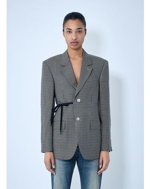 Balenciaga Wrap Tailored Blazer - Gray