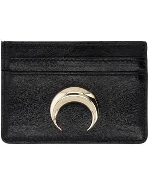 Marine Serre Card Holder With Logo - Black