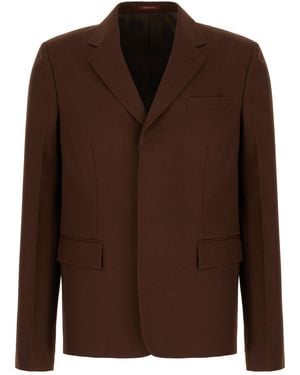 Gucci Clothing Blazers E Gilets - Brown