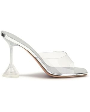 AMINA MUADDI Lupita Glass Sandals - White