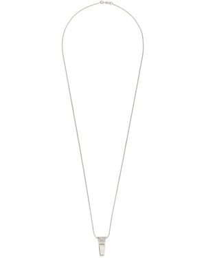 Rick Owens 'Mini Crystal Trunk' Necklace - White