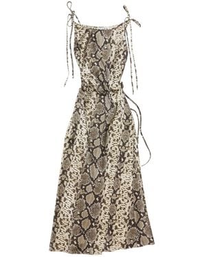 Acne Studios Satin Dress - Natural