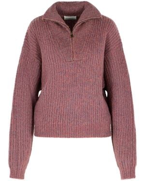 Isabel Marant Mallow Mohair Blend Sweater - Red