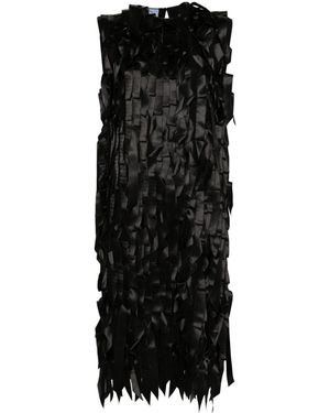 Prada Ribbon-Detail Midi Dress - Black