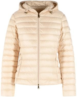 Moncler 'Igelhood' Light Polyamide Down Jacket - Natural