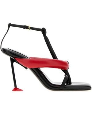 Givenchy Square Toe Heels - Red