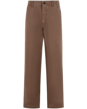 Burberry 'Arthur' Cotton Pants - Brown