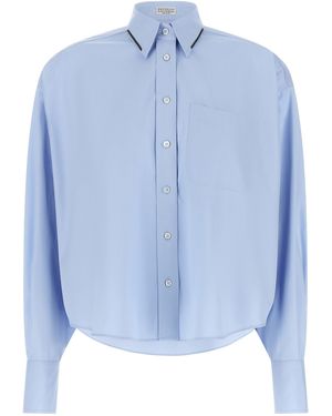 Brunello Cucinelli Cotton Blouse - Blue