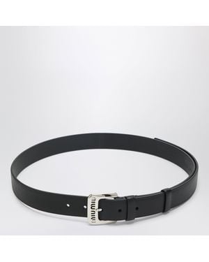 Miu Miu Leather Belt - Brown