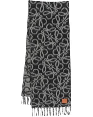 Loewe Anagram Wool Scarf - Multicolor