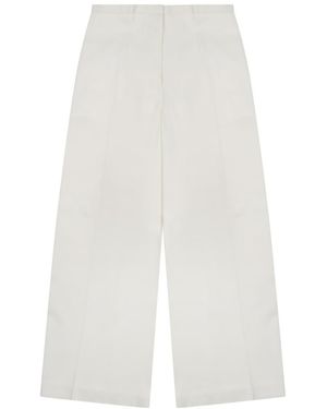 Alberta Ferretti Pants Viscose Twill - White