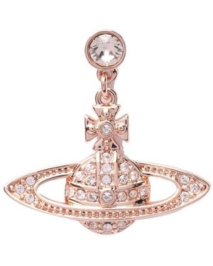 Vivienne Westwood Mini Bas Relief Drop Earrings - Pink