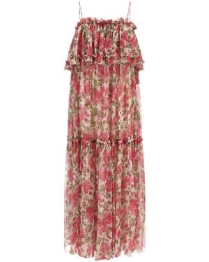 Chloé Silk Muslin Dress - Red