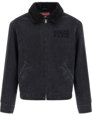 KENZO Shirt Collar Jacket - Blue