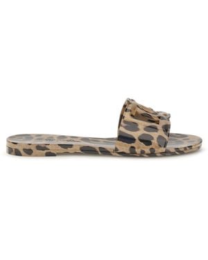 Dolce & Gabbana Dolce & Gabbana Rubber Sandals With Leopard Print - White