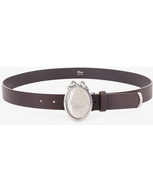 Dior Dior Dior Medaillon Leather Belt - Multicolor
