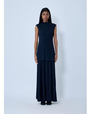 Jil Sander Viscose-Blend Dress - Blue