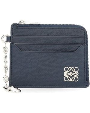 Loewe Anagram Square Card Holder - Blue