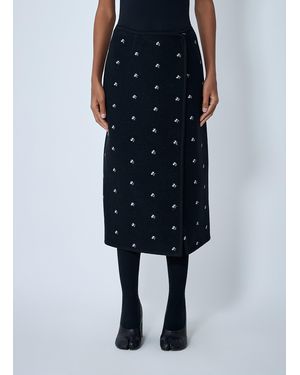 Rier Walker Wrap Skirt - Blue