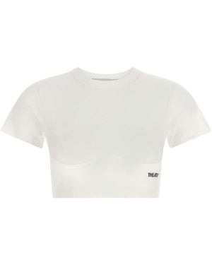 The Attico Bustier Crop T-Shirt - White