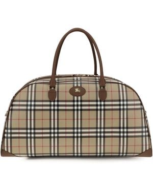 Burberry Check Travel Bag - Natural