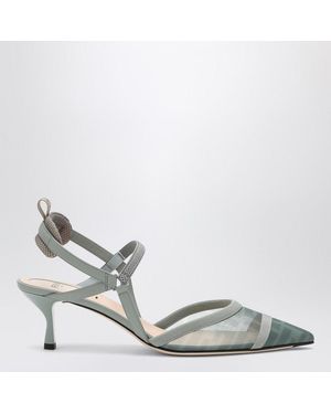Fendi Colibri Lite Slingback - Metallic