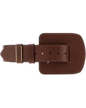 Chloé Leather Chlo㨠Max Belt - Brown