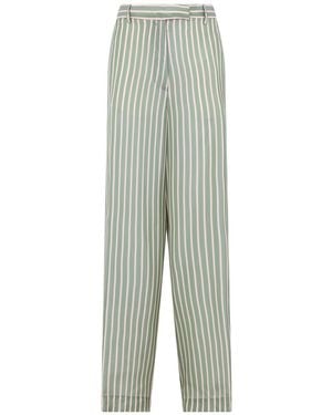Dries Van Noten Pen Cupro Pants - Green