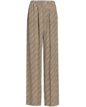 Balenciaga "Monogram" Pajama Pants - Natural