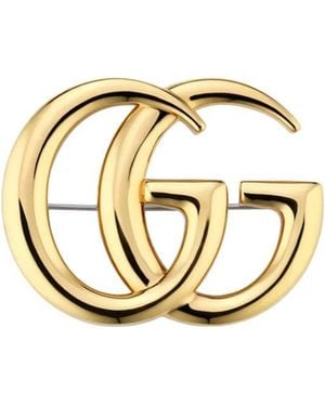 Gucci "Gg Marmont" Brooch - Metallic