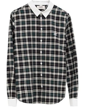 トップス CELINE 21AW Checked Wool Loose Shirts Celine // Plaid Shirt – VSP Consignment