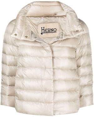 Herno Sofia Nylon Cape - Natural