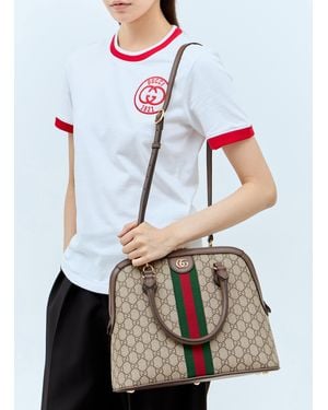 Gucci Ophidia Medium Handbag - White