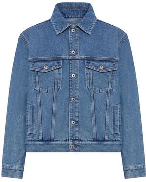 Loewe Denim Jacket With Anagram - Blue