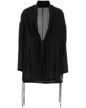 Yohji Yamamoto Silk Kimono - Black