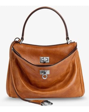 Balenciaga Rodeo Mini Leather Handbag - Brown