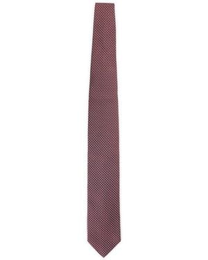Lanvin Circle Dot Tie - Purple