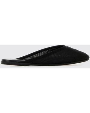 Miu Miu Nylon Mules With Tonal Embroidered Logo - White