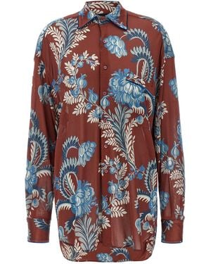 Etro Floral Foliage Shirt - Red