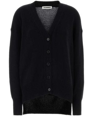 Jil Sander Cashmere Oversize Cardigan - Black