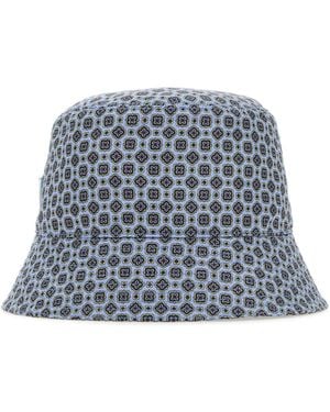 Prada Printed Re-Nylon Bucket Hat - White