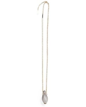 Chloé Chloé Chloé Mirror Necklace - White