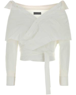 Balenciaga Poplin Shirt - White