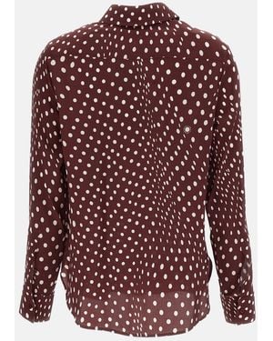 Stella McCartney Polkadots Printed Silk Shirt - Red