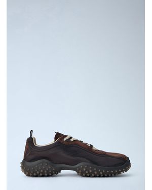 Miu Miu Bubble Technical Fabric And Suede Sneakers - Black
