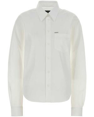 DSquared² White Poplin Shirt