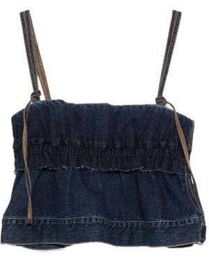 Sacai Denim Tank Top - Blue