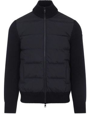Moncler Cardigan Imbottito - Blue